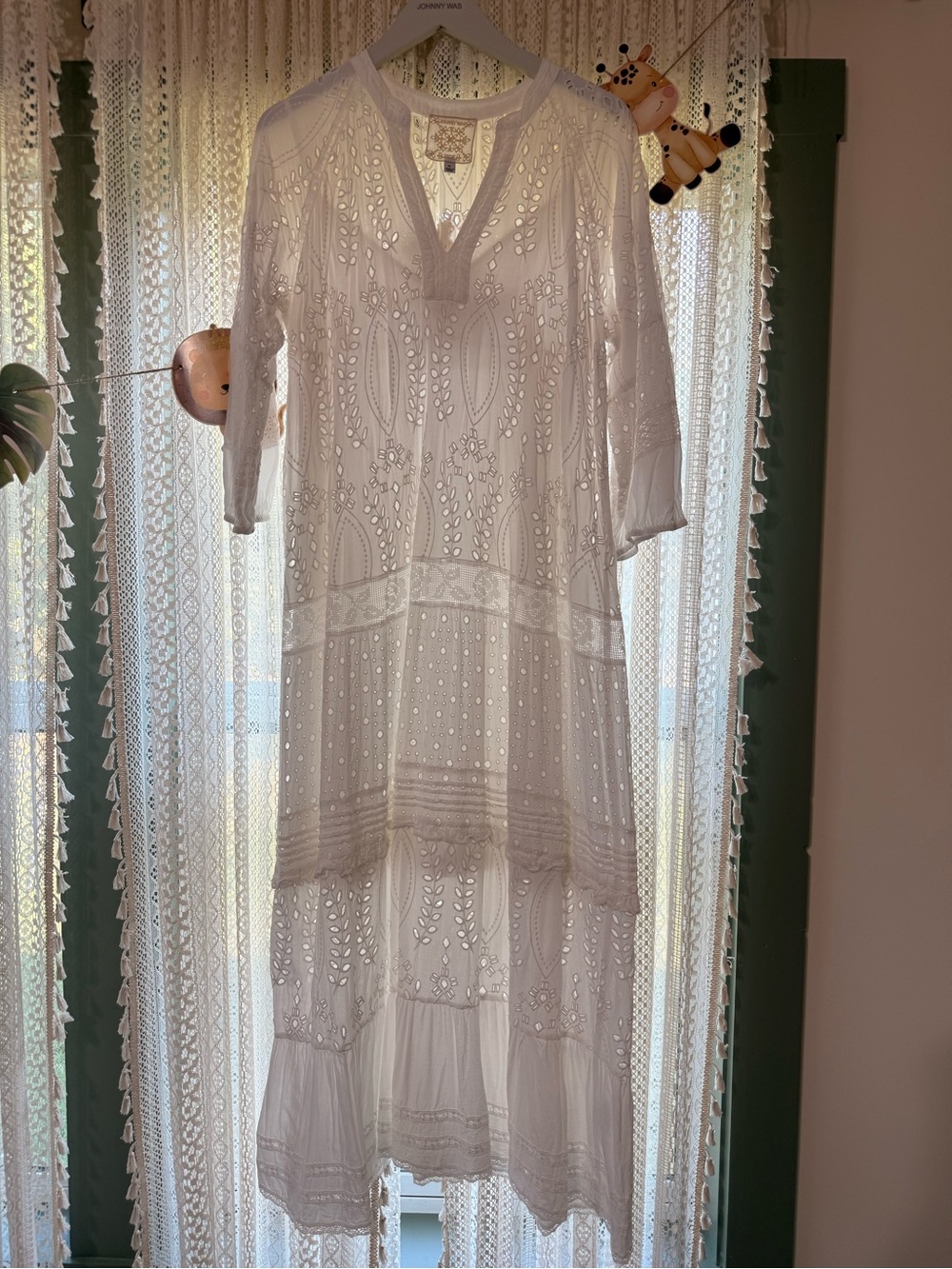 NWOT Johnny Was Yvette Tiered Midi Dress - XL